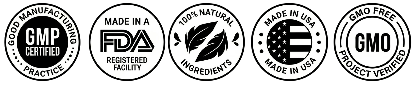 Non-GMO, no stimulants, gluten-free, made in USA